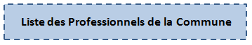 Liste des professionnels de la commune