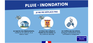 Pluie Inondation : les bons réflexes peuvent vous sauver la vie !