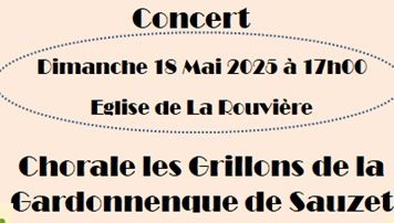 Concert Chorale les Grillons de la Gardonnenque de Sauzet