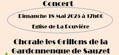 Concert Chorale les Grillons de la Gardonnenque de Sauzet