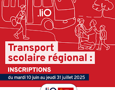 Transport scolaire régional : inscriptions du 10 juin au 31 juillet